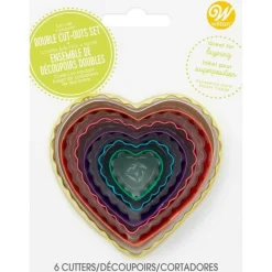Sale Wilton Uitstekers Hart Dubbelzijdig Set/6