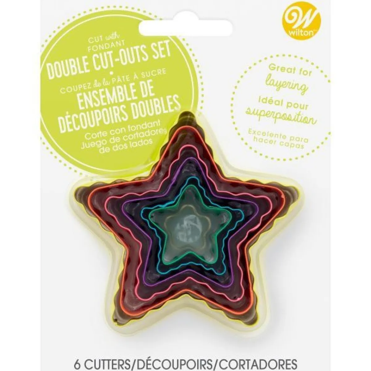 Clearance Wilton Uitstekers Ster Dubbelzijdig Set/6
